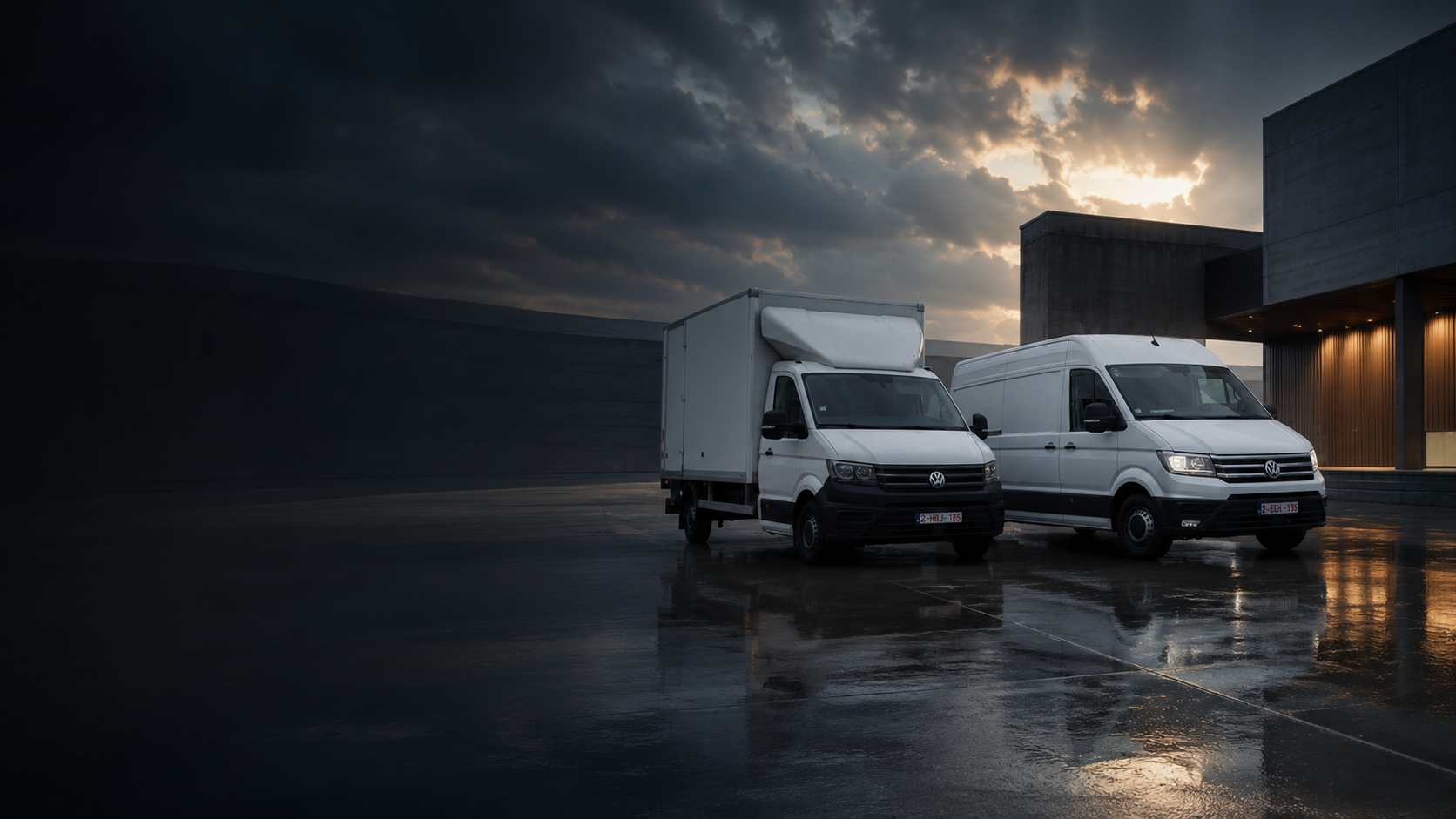 Camionette zonsondergang